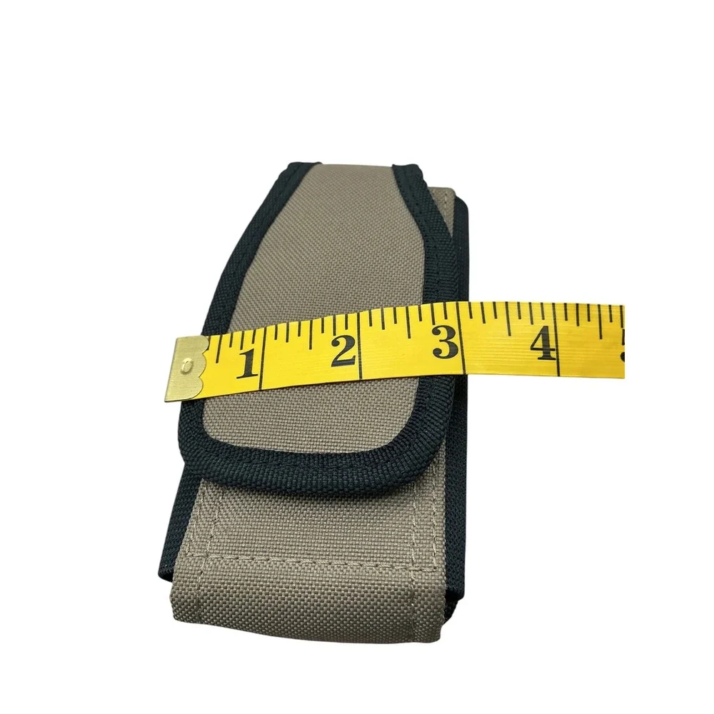 CLC Custom LeatherCraft Khaki Black Ballistic Polyester Cell Phone Holster Pouch